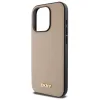  iPhone 15 Pro bézs DKNY Grained Metal Logo MagSafe tok thumbnail