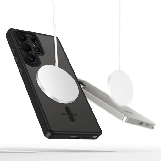 Samsung Galaxy S25 Ultra Tech-protect Magcam Magsafe matt fekete tok - 3