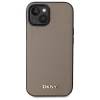  iPhone 15 bézs DKNY Grained Metal Logo MagSafe tok thumbnail