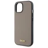  iPhone 15 bézs DKNY Grained Metal Logo MagSafe tok thumbnail