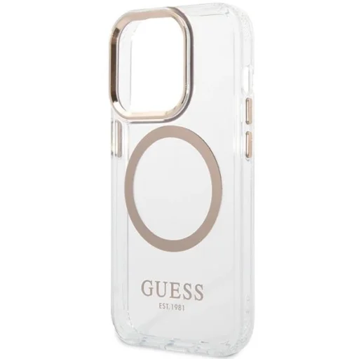 Guess Metal Outline MagSafe iPhone 15 Pro tok - arany - 6