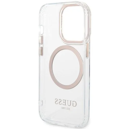 Guess Metal Outline MagSafe iPhone 15 Pro tok - arany - 7