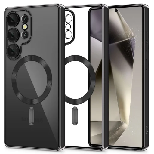 Tech-protect Magflex Magsafe Galaxy S25 Ultra Fényes Fekete tok - 1