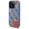  iPhone 16 Pro kék Guess 4G Flowers Print MagSafe tok - 2