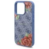  iPhone 16 Pro kék Guess 4G Flowers Print MagSafe tok - 6