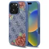  iPhone 16 Pro kék Guess 4G Flowers Print MagSafe tok