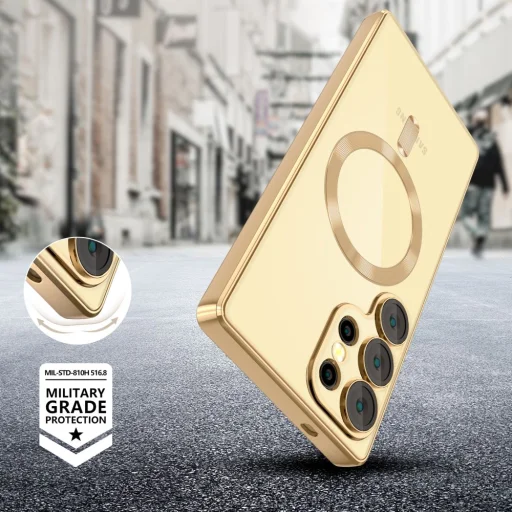 Tech-protect Magflex Magsafe Galaxy S25 Ultra Shiny Gold tok - 4