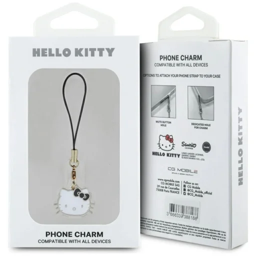 Hello Kitty Charm Kitty Fej csuklópánt - fekete - 3