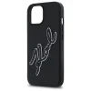  iPhone 15 Karl Lagerfeld 3D Rubber Signature tok - fekete thumbnail