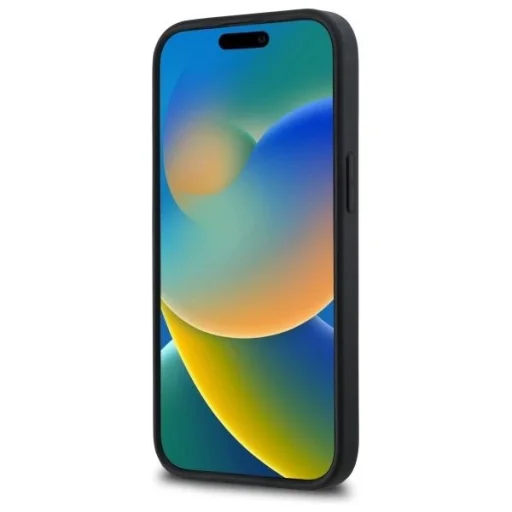  iPhone 15 Karl Lagerfeld 3D Rubber Signature tok - fekete - 5