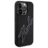  iPhone 15 Pro Max Karl Lagerfeld 3D Rubber Signature tok - fekete - 4