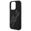  iPhone 15 Pro Max Karl Lagerfeld 3D Rubber Signature tok - fekete - 6
