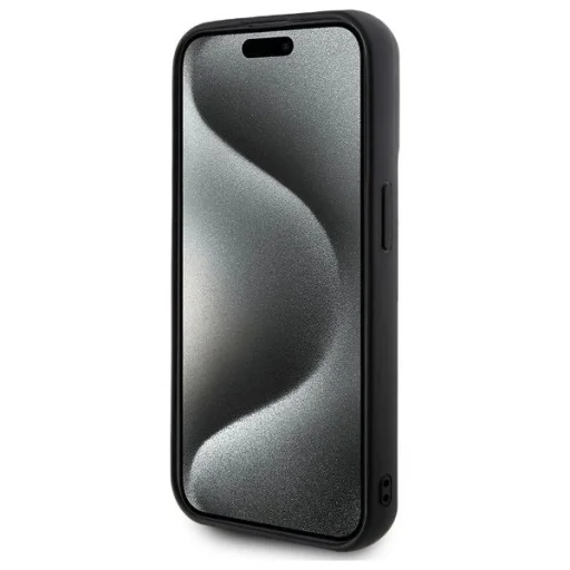  iPhone 15 Pro Max Karl Lagerfeld 3D Rubber Signature tok - fekete - 5