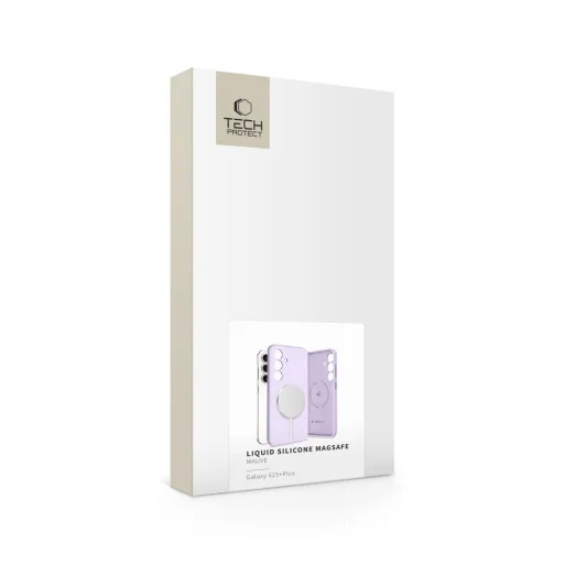 Tech-Protect Folyékony Szilikon Magsafe Galaxy S25+ Plus Lila tok - 4