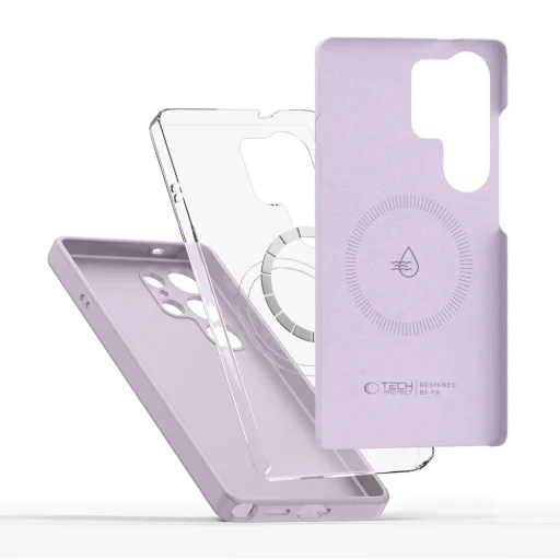 Tech-protect Liquid Silicone Magsafe Galaxy S25 Ultra Mauve tok - 2