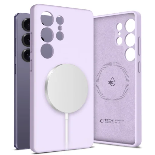 Tech-protect Liquid Silicone Magsafe Galaxy S25 Ultra Mauve tok - 1