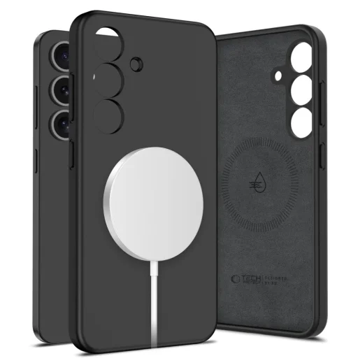 Tech-protect Liquid Silicone Magsafe Galaxy S25+ Plus fekete tok - 1