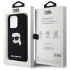  iPhone 15 Pro Fekete KARL LAGERFELD MagSafe kompatibilis KLHMP15LSKHPPLK (SIL KL Head Print) tok thumbnail