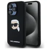  iPhone 15 Pro Fekete KARL LAGERFELD MagSafe kompatibilis KLHMP15LSKHPPLK (SIL KL Head Print) tok