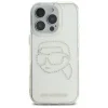  iPhone 16 Pro KLHCP16LHKHDCELT (IML Rhinestones K Head) Karl Lagerfeld tok átlátszó tok thumbnail