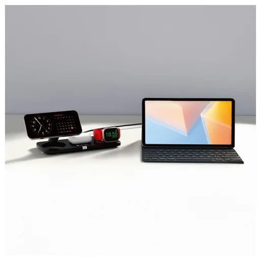 FORCELL F-ENERGY MagNetix 3 az 1-ben Qi2 20,5W vezeték nélküli töltő MagSafe kompatibilis fekete - 6