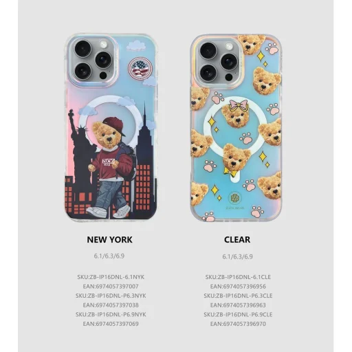 ZUCK BEAR tok DARNELL MATT LASER MagSafe-kompatibilis IPHONE 16 Pro Max new york tok - 2