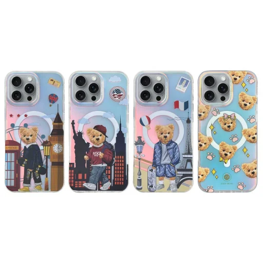 ZUCK BEAR tok DARNELL MATT LASER Kompatibilis MagSafe az IPHONE 16 Pro Max számára paris - 3