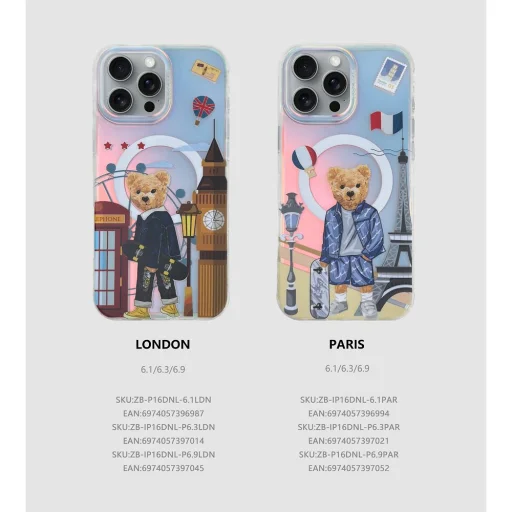 ZUCK BEAR tok DARNELL MATT LASER Kompatibilis MagSafe az IPHONE 16 Pro Max számára paris - 2