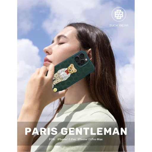 ZUCK BEAR tok PARIS ÚRIEMBER iPHONE 16 csokornyakkendő tok - 3