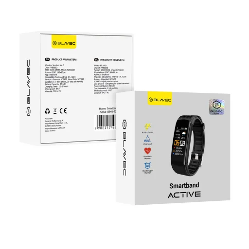 Blavec Smartband SB01 Active (SB01-B) fekete - 11