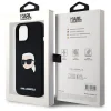  iPhone 15 Fekete KARL LAGERFELD tok MagSafe kompatibilis KLHMP15SSKHPPLK (SIL KL Head Print) tok thumbnail