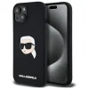  iPhone 15 Fekete KARL LAGERFELD tok MagSafe kompatibilis KLHMP15SSKHPPLK (SIL KL Head Print) tok