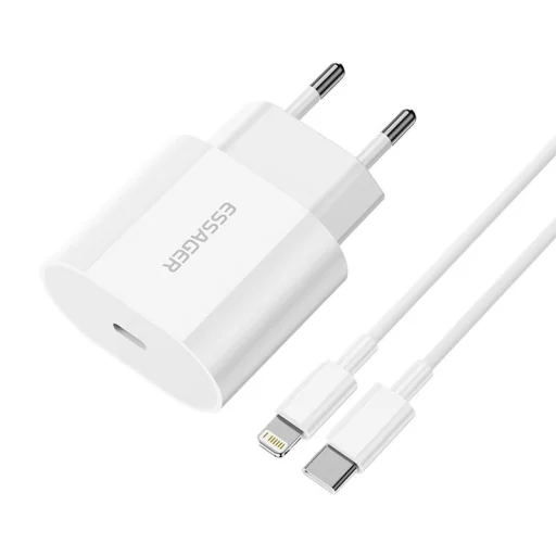USB-C 20W Essager töltő USB-C - Lightning kábellel (fehér) - 1