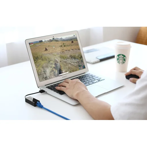 UGREEN CR110 USB-RJ45 hálózati adapter (fekete) - 4