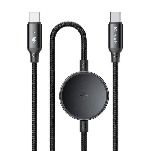Mcdodo CA-4170 2 az 1-ben USB-C kábel + Samsung Watch vezeték nélküli töltő, 60W, 1.5m - 2