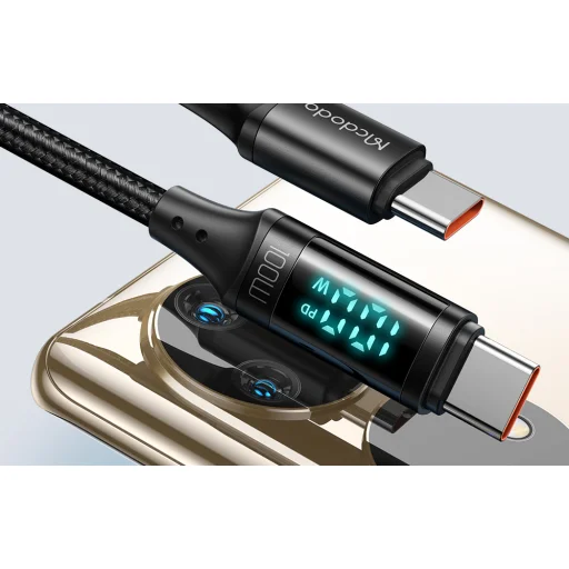 Mcdodo CA-1100 USB-C - USB-C kábel, 100W, 1,2m (fekete) - 5