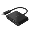 Belkin USB-C-ről VGA-ra + Töltő Adapter (60W PD) - Fekete