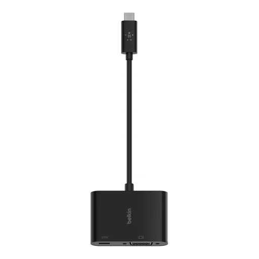 Belkin USB-C-ről VGA-ra + Töltő Adapter (60W PD) - Fekete - 2