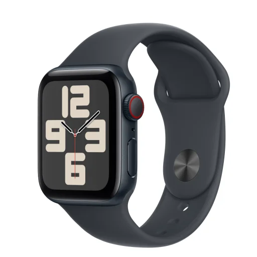 Apple Watch SE2 v3 Mobilkapcsolattal 40mm Éjféli Alumínium Tok Éjféli Sport Szíjjal - M/L - 1
