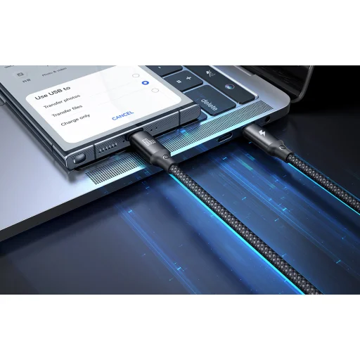 Mcdodo CA-4210 2 az 1-ben USB-C kábel + Samsung Watch töltő, 60W, 1,2m - 5