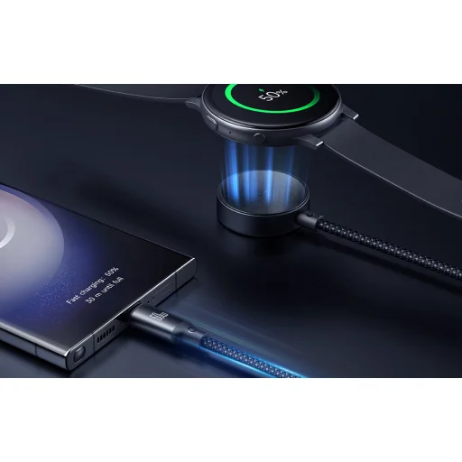 Mcdodo CA-4210 2 az 1-ben USB-C kábel + Samsung Watch töltő, 60W, 1,2m - 6