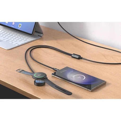 Mcdodo CA-4210 2 az 1-ben USB-C kábel + Samsung Watch töltő, 60W, 1,2m - 8
