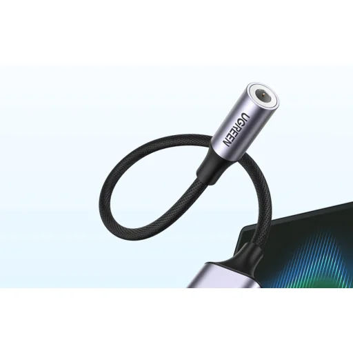 UGREEN CM477 Audió adapter, USB 3,5 mm-es mini jack 3,5 mm-es AUX csatlakozó (szürke) - 5