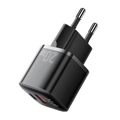 Essager GaN 20W USB-C+USB-A töltő (fekete) - 1