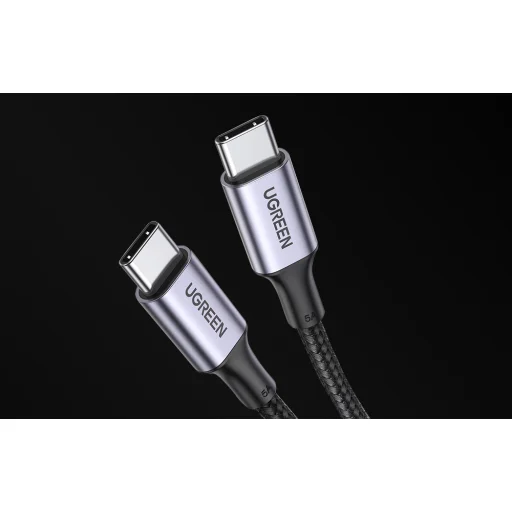 Ugreen US316 USB-C - USB-C kábel, 100W, 5A 0,5m (fekete) - 6