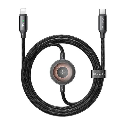 Mcdodo CA-5680 2 az 1-ben 36W USB-C Lightning és Apple Watch töltőkábel 1,5m - 1