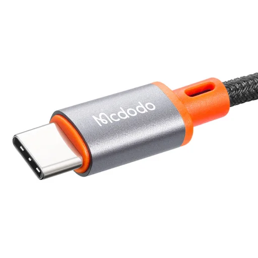 Mcdodo CA-900 USB-C 3.5 mm AUX mini jack kábel, 1.8m (fekete), - 2