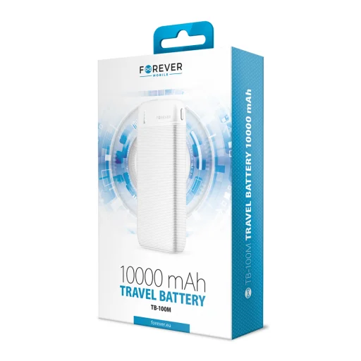 Forever power bank TB-100M 10000 mAh fehér - 5
