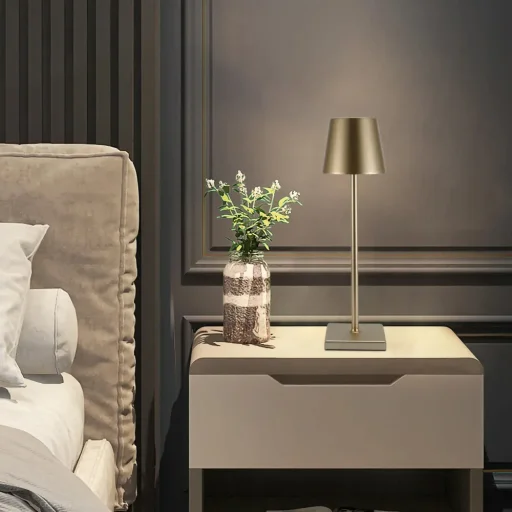 Éjjeli lámpa WDL-02 vezeték nélküli arany - 7