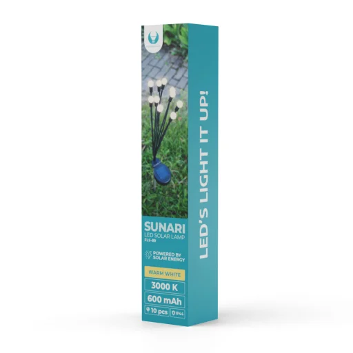 SUNARI Napelemes Lámpa LED FLS-89 szoláris szentjánosbogarak x10 3000K 600mAh Li-Ion Forever Light - 3